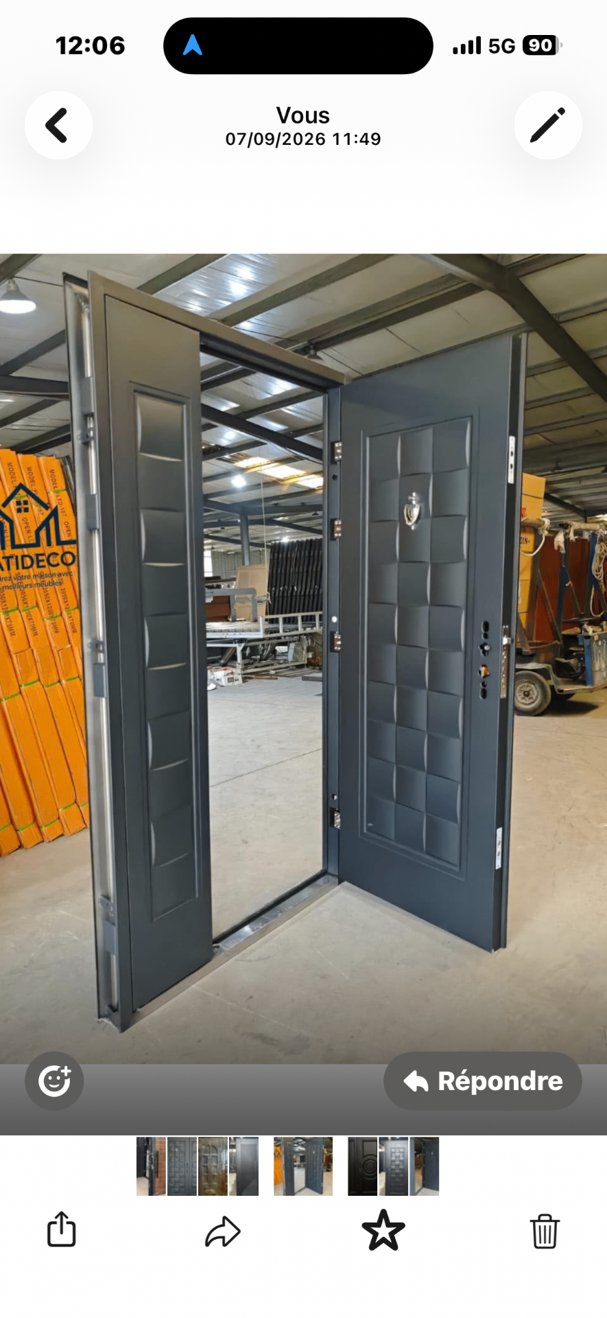 Porte d’entrée — Modèle 04 disponible uniquement à Thiès, Sénégal