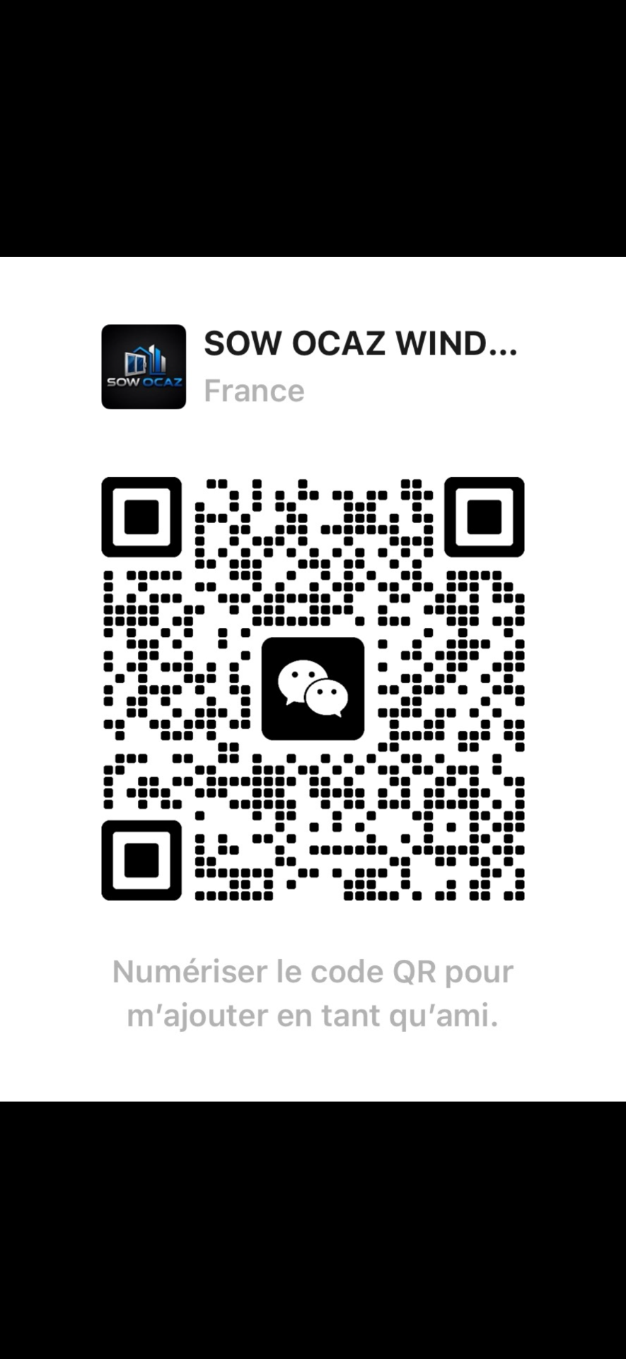 QR code WeChat SOW OCAZ