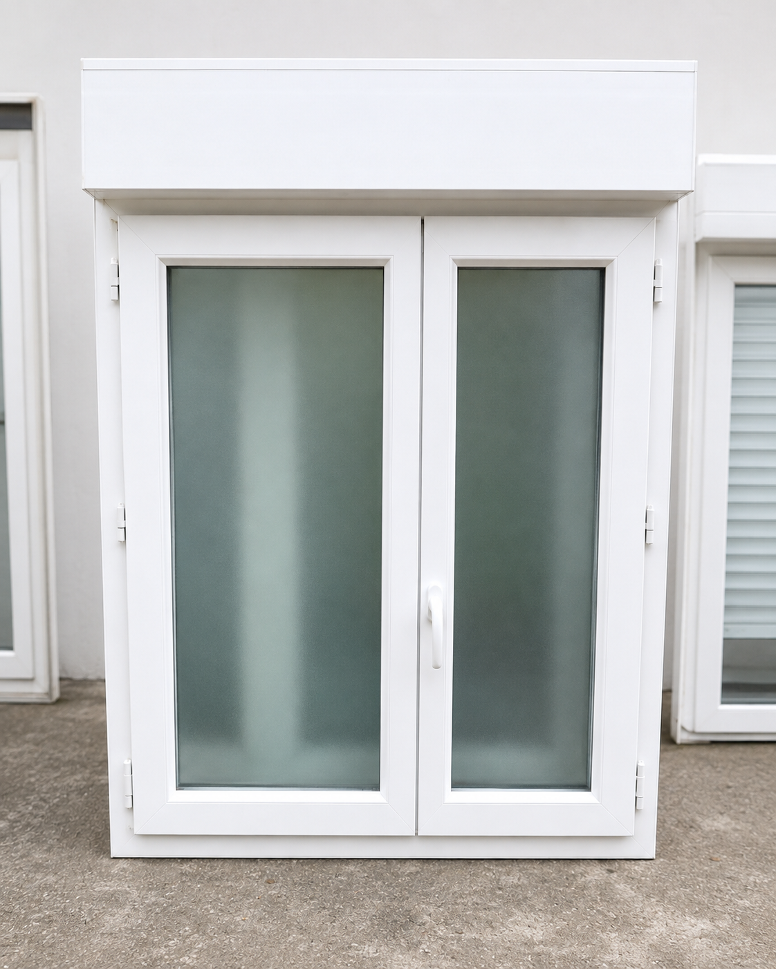 Fenêtre PVC blanche 2 vantaux avec volet roulant
